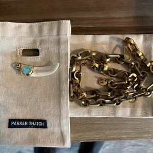 Parker thatch necklace and charm